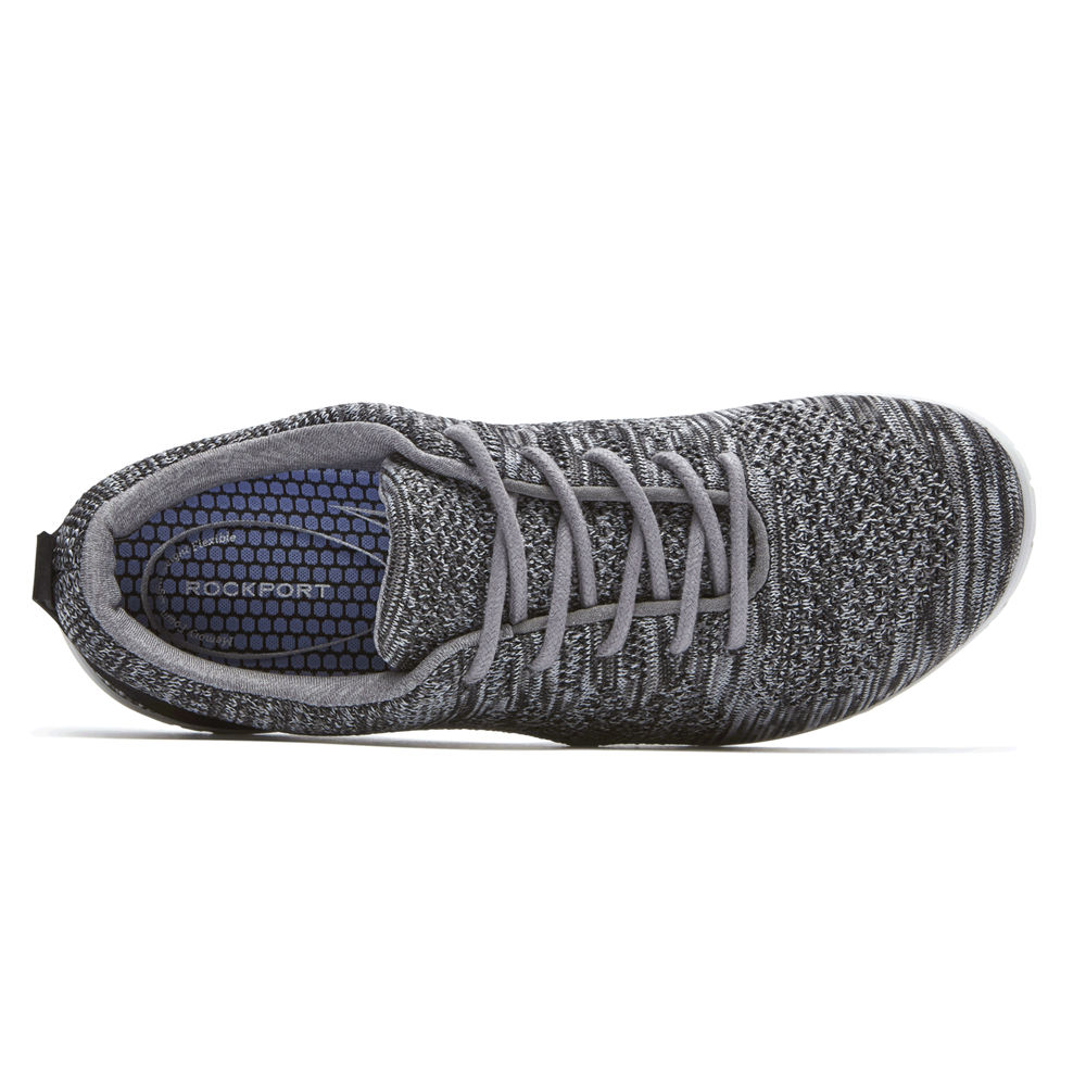 Rockport Sneakers For Womens Grey - Raelyn Knit Tie - RS1938546